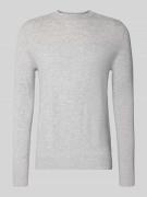 Christian Berg Men Strickpullover aus Wolle-Kaschmir-Mix in Hellgrau M...