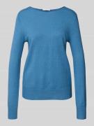 Christian Berg Woman Strickpullover mit U-Boot-Ausschnitt in Rauchblau...