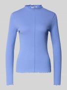 Marc O'Polo Denim Slim Fit Langarmshirt aus Baumwoll-Mix in Bleu, Größ...