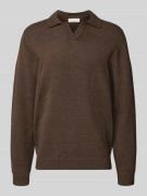 Casual Friday Regular Fit Longsleeve mit Polokragen Modell 'Karl' in D...