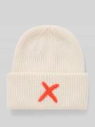 Unio Beanie mit Kaschmir-Anteil in Offwhite, Größe 1