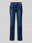 Buena Vista Straight Fit Jeans im Used-Look Modell 'Stella' in Dunkelb...