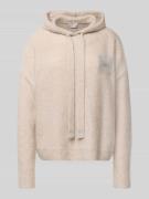 Hemisphere Strickpullover aus Kaschmir-Mix mit Kapuze in Taupe, Größe ...