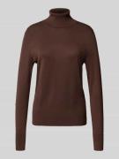 Christian Berg Woman Rollkragenpullover aus Viskose-Mix in Dunkelbraun...