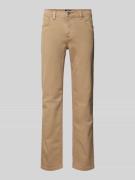 MCNEAL Slim Fit Jeans im 5-Pocket-Design in Hellbraun, Größe 38/32