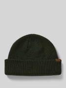 COLUMBIA Beanie mit Label-Detail in Oliv, Größe 1