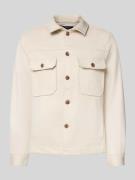 MCNEAL Regular Fit Hemdjacke mit Brusttaschen in Sand, Größe XL