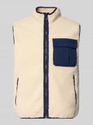 Levi's® Weste mit Teddyfell Modell 'JOONIE' in Beige, Größe L