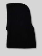 Seeberger Balaclava aus reinem Kaschmir in Strick-Optik in Black, Größ...