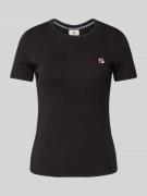 FILA T-Shirt mit Label-Stitching Modell 'BIELLA' in Black, Größe L