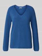 s.Oliver RED LABEL Regular Fit Strickpullover aus Baumwoll-Mix in Blau...