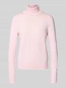 Christian Berg Woman Rollkragenpullover aus Viskose-Mix in Hellrosa, G...