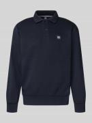Lerros Sweatshirt mit Polokragen in Dunkelblau, Größe XXL