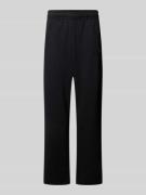 KARL KANI Straight Leg Sweatpants mit Label-Stitching in Black, Größe ...