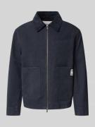 Wood Wood Jacke mit Zweiwege-Reißverschluss in Marine, Größe L