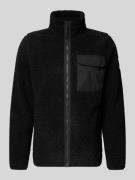 Didriksons Fleecejacke mit Brusttasche Modell 'PETER' in Black, Größe ...