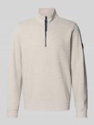 Lerros Sweatshirt mit Stehkragen Modell 'SELANIK' in Offwhite, Größe M