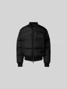 Dsquared2 Bomberjacke mit Logo-Print in Black, Größe 48