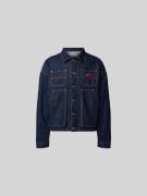 Dsquared2 Jeansjacke mit Knopfleiste in Dunkelblau, Größe 48