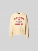Dsquared2 Sweatshirt mit Label-Details in Beige, Größe L