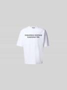 Dsquared2 T-Shirt mit Label-Print in Weiss, Größe L