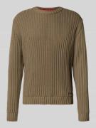 HUGO Regular Fit Strickpullover aus reiner Baumwolle Modell 'SRIBBEN_1...