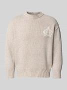 ANOTHER COTTON LAB Strickpullover mit Stehkragen in Beige, Größe XS