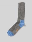 Unio Socken mit Kaschmir-Anteil in Hellgrau Melange, Größe 36-38