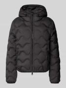 Marc Cain Regular Fit Steppjacke mit Kapuze in Black, Größe 34