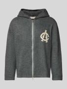 ANOTHER COTTON LAB Strickjacke mit Kapuze in Hellgrau, Größe L