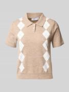 Mango Strickshirt mit Woll-Anteil Modell 'BIMBU' in Beige, Größe L