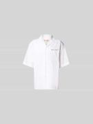 Marni Regular Fit Freizeithemd mit Logo-Print in Weiss, Größe 48