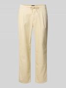 MCNEAL Regular Fit Cordhose mit Kordelzug in Kitt, Größe L