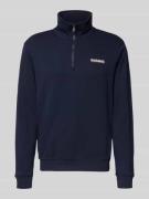 Napapijri Sweatshirt mit Stehkragen in Marine, Größe S