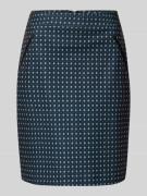 Christian Berg Woman Knielanger Rock mit Nahtreißverschluss in Dunkelb...