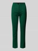 Marc Cain Slim Fit Hose aus Viskose-Mix in Dunkelgruen, Größe 34
