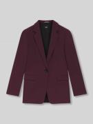 BOSS Regular Fit Blazer mit Reverskragen in Bordeaux, Größe 32