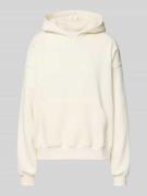 Gina Tricot Oversized Hoodie mit Kapuze in Ecru, Größe L