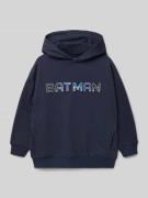 Mango Hoodie mit Eingrifftaschen Modell 'batboss' in Marine, Größe 116