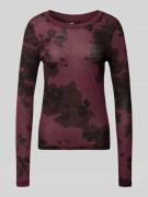 G-Star Raw Longsleeve mit geripptem Rundhalsausschnitt in Bordeaux, Gr...