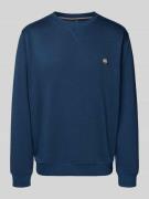 Lerros Sweatshirt mit Label-Patch in Blau, Größe S