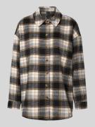 Vero Moda Regular Fit Hemdbluse mit Karomuster Modell 'NAYA' in Offwhi...