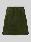 ICHI Regular Fit Minirock in Cord-Optik Modell 'Focaro' in Khaki, Größ...