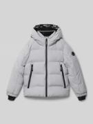 s.Oliver RED LABEL Loose Fit Steppjacke mit Kapuze in Mittelgrau, Größ...