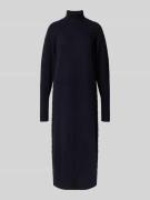 ICHI Midikleid mit gerippten Abschlüssen Modell 'DASILA' in Marine, Gr...