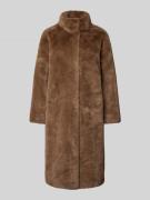 JOOP! Mantel mit Kunstfell in Mittelbraun, Größe 40