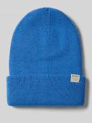 Barts Mütze mit Umschlag und Label-Detail Modell 'KINABALU' in Blau, G...
