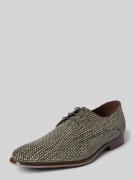 Floris Van Bommel Schürschuhe aus echtem Leder in Hellgrau, Größe 40