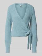 Only Regular Fit Strickjacke mit Rippenmuster Modell 'AMANDA' in Ocean...