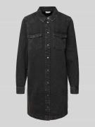 Noisy May Jeanskleid mit Umlegekragen Modell 'NEW SIGNE' in Black, Grö...